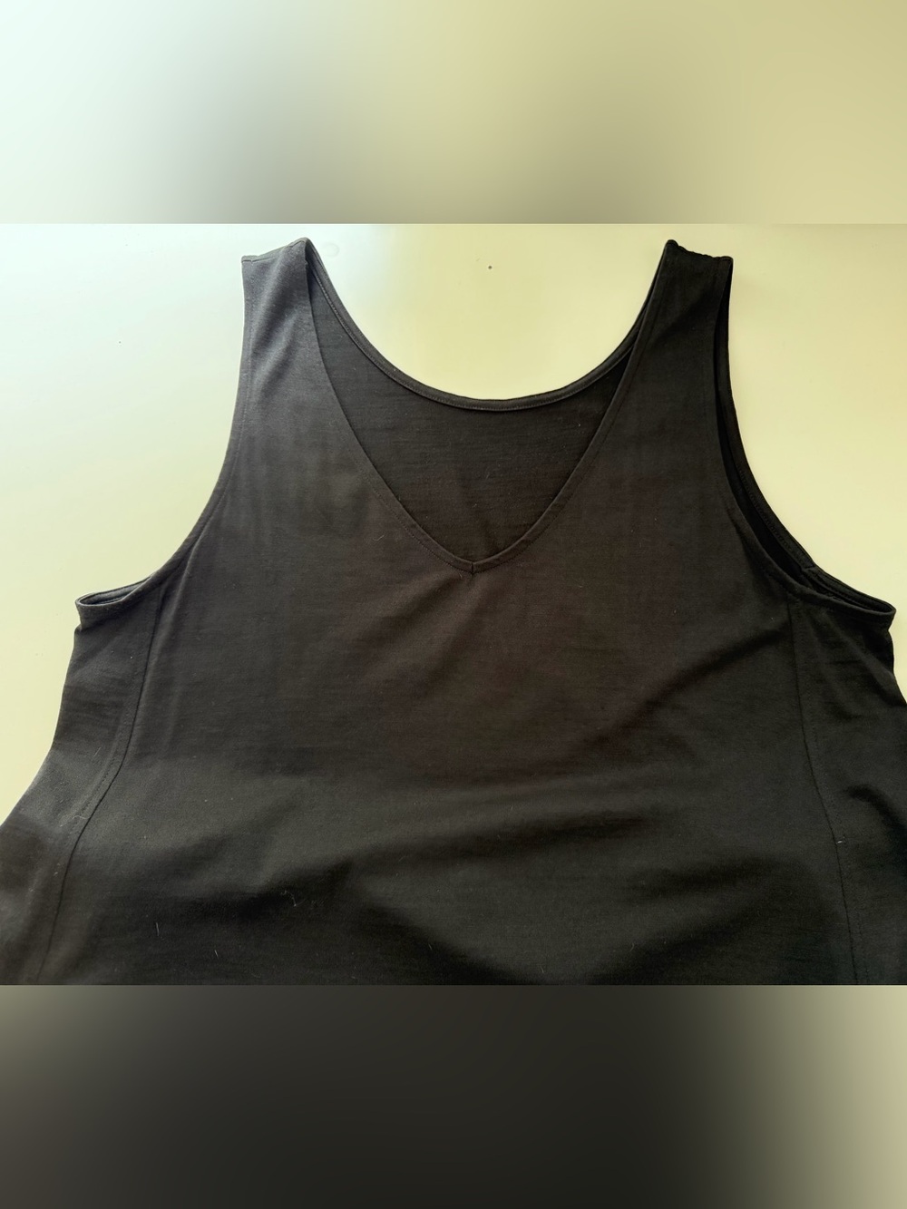 wool& Black Reversible Sleeveless Dress - Picture 3 of 8